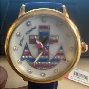 Betsy Johnson Ladies Watch With Crystal Accents